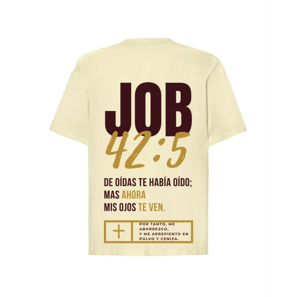 CAMISETA CRISTIANA OVERSIZE JOB ROSA