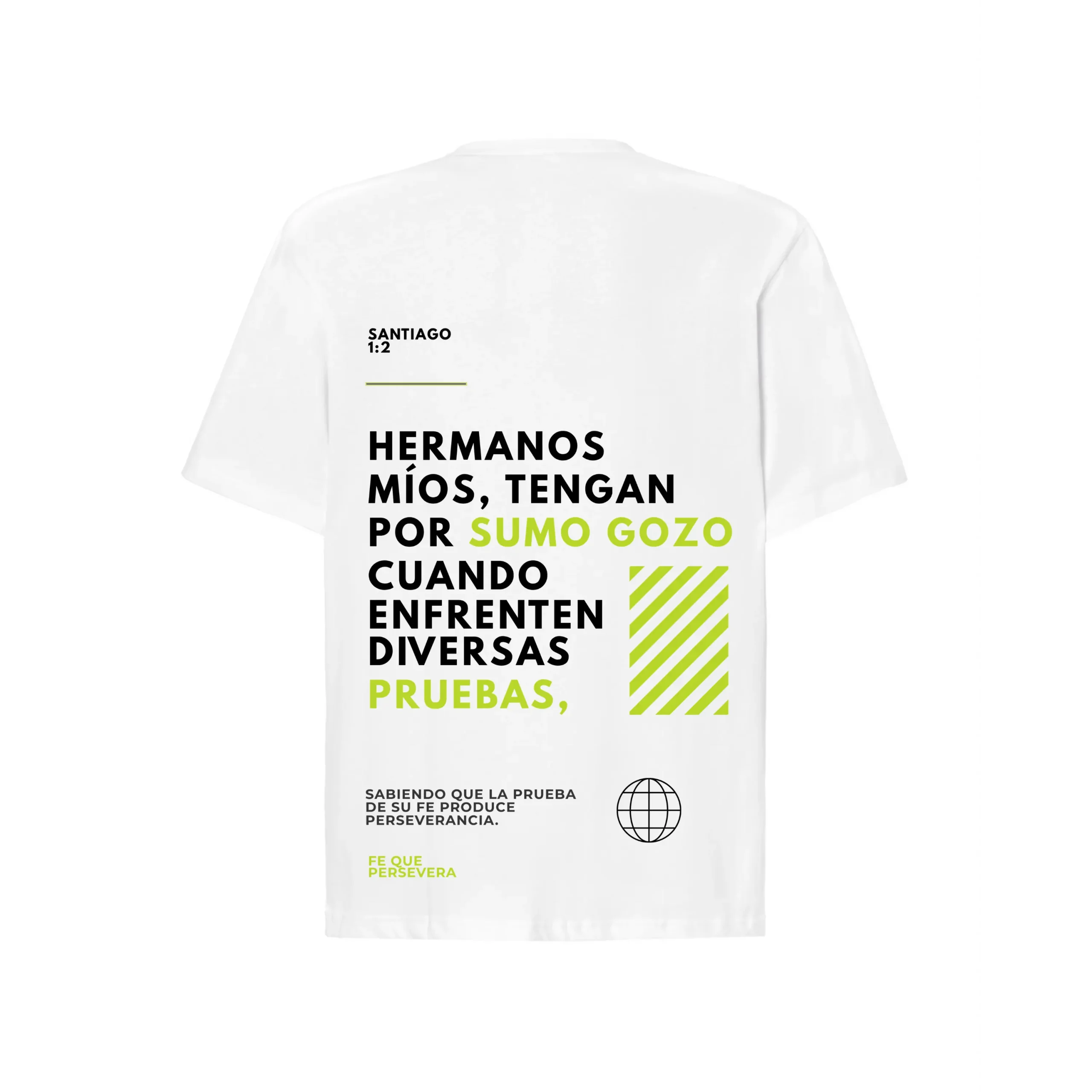 CAMISETA CRISTIANA OVERSIZE GOZO BLANCA