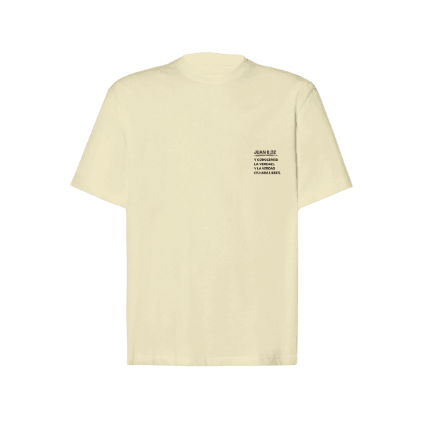 CAMISETA CRISTIANA OVERSIZE DELANTERA JUAN BEIGE